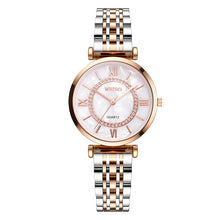 Load image into Gallery viewer, Luxury Crystal Women Bracelet Watches Top Brand Fashion Diamond Ladies Quartz Watch Steel Female Wristwatch Montre Femme Relogio
